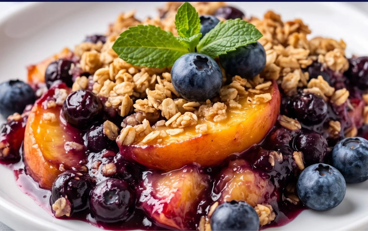 Blueberry Peach Crisp